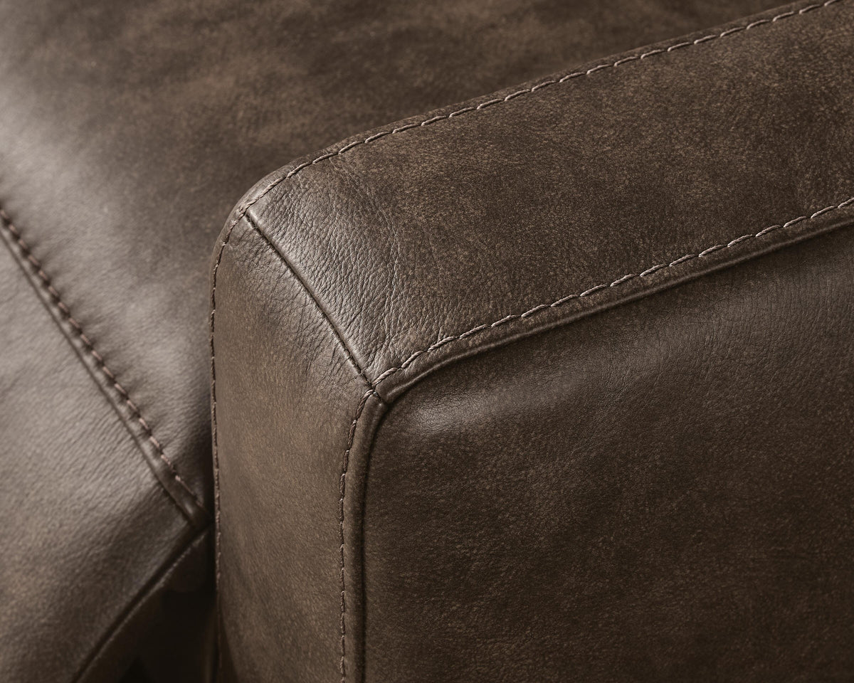 ModZ Chocolate 5-Piece Power Reclining Sectional from Ashley - Luna Furniture
