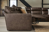 ModZ Chocolate 5-Piece Power Reclining Sectional from Ashley - Luna Furniture