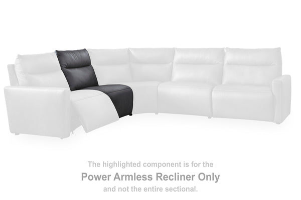 ModZ Blue Power Armless Recliner