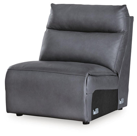 ModZ Blue Armless Chair from Ashley Furniture - Luna Furniture