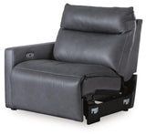 ModZ Blue Left-Arm Facing Power Recliner from Ashley - Luna Furniture