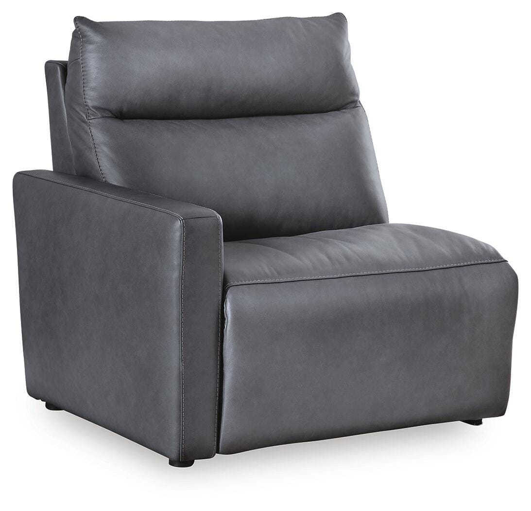 ModZ Blue Left-Arm Facing Power Recliner from Ashley - Luna Furniture