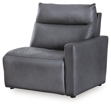 ModZ Blue Right-Arm Facing Power Recliner from Ashley Furniture - Luna Furniture