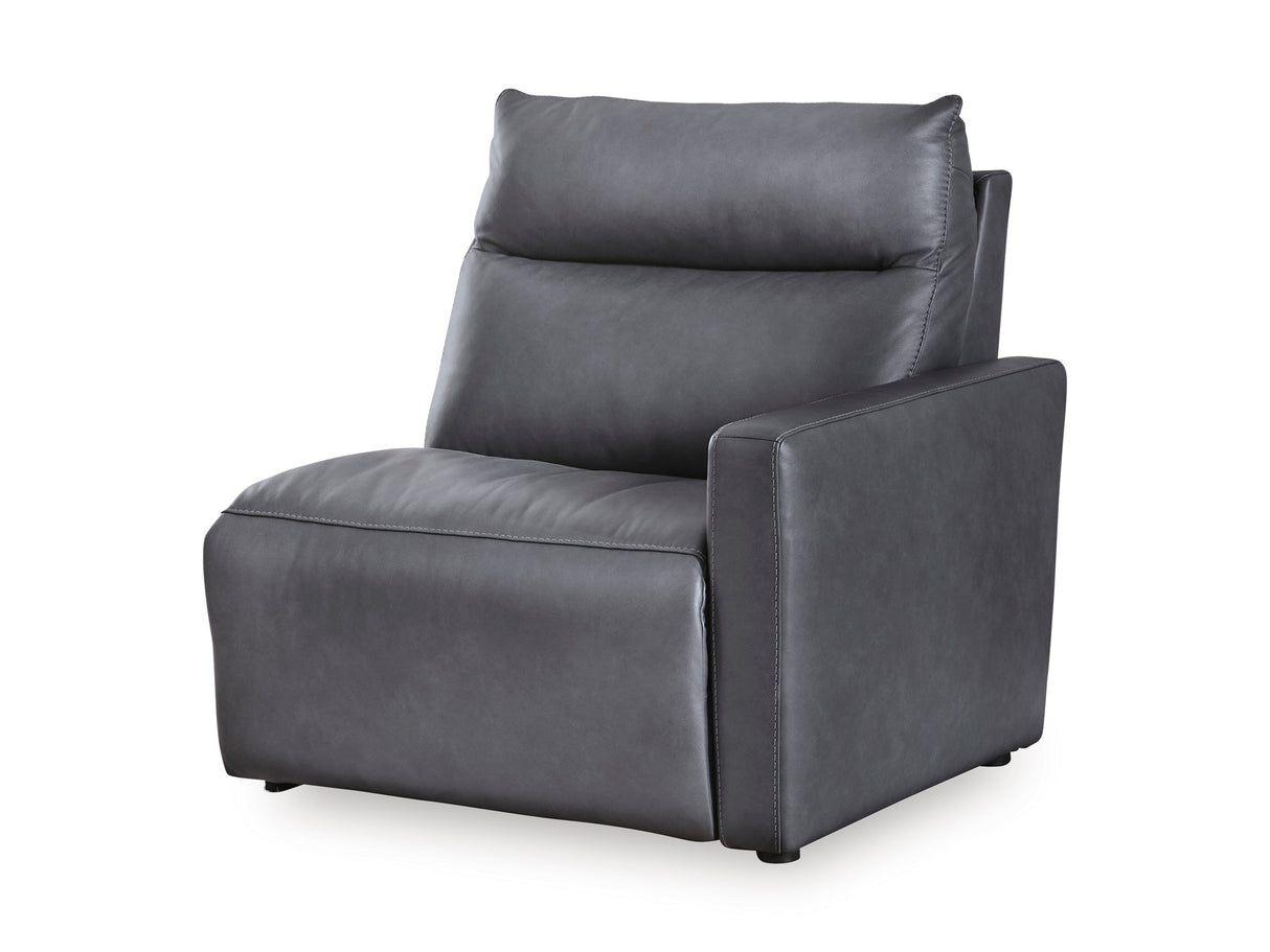 ModZ Blue 2-Piece Power Reclining Sectional Loveseat