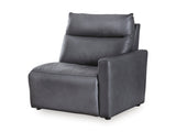 ModZ Blue 2-Piece Power Reclining Sectional Loveseat