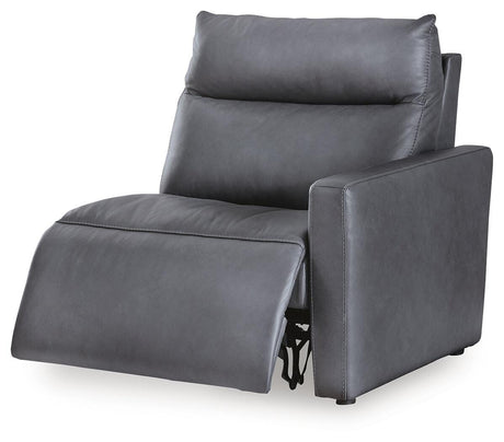 ModZ Blue Right-Arm Facing Power Recliner from Ashley Furniture - Luna Furniture