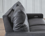 ModZ Blue 7-Piece Power Reclining Sectional with Audio Consoles from Ashley - Luna Furniture