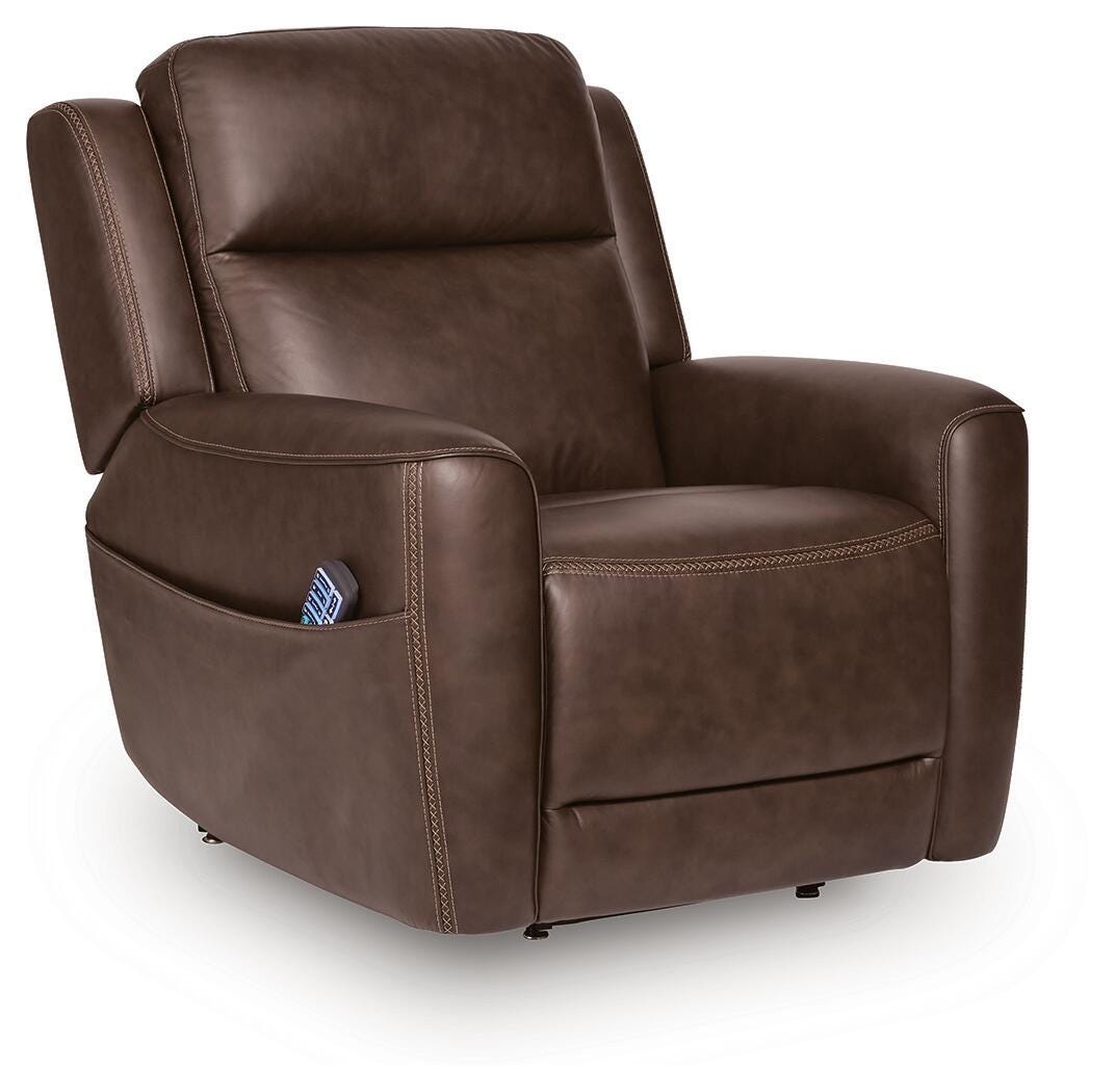 4Z-Serenity Zone Espresso Power Lift Recliner from Ashley - Luna Furniture