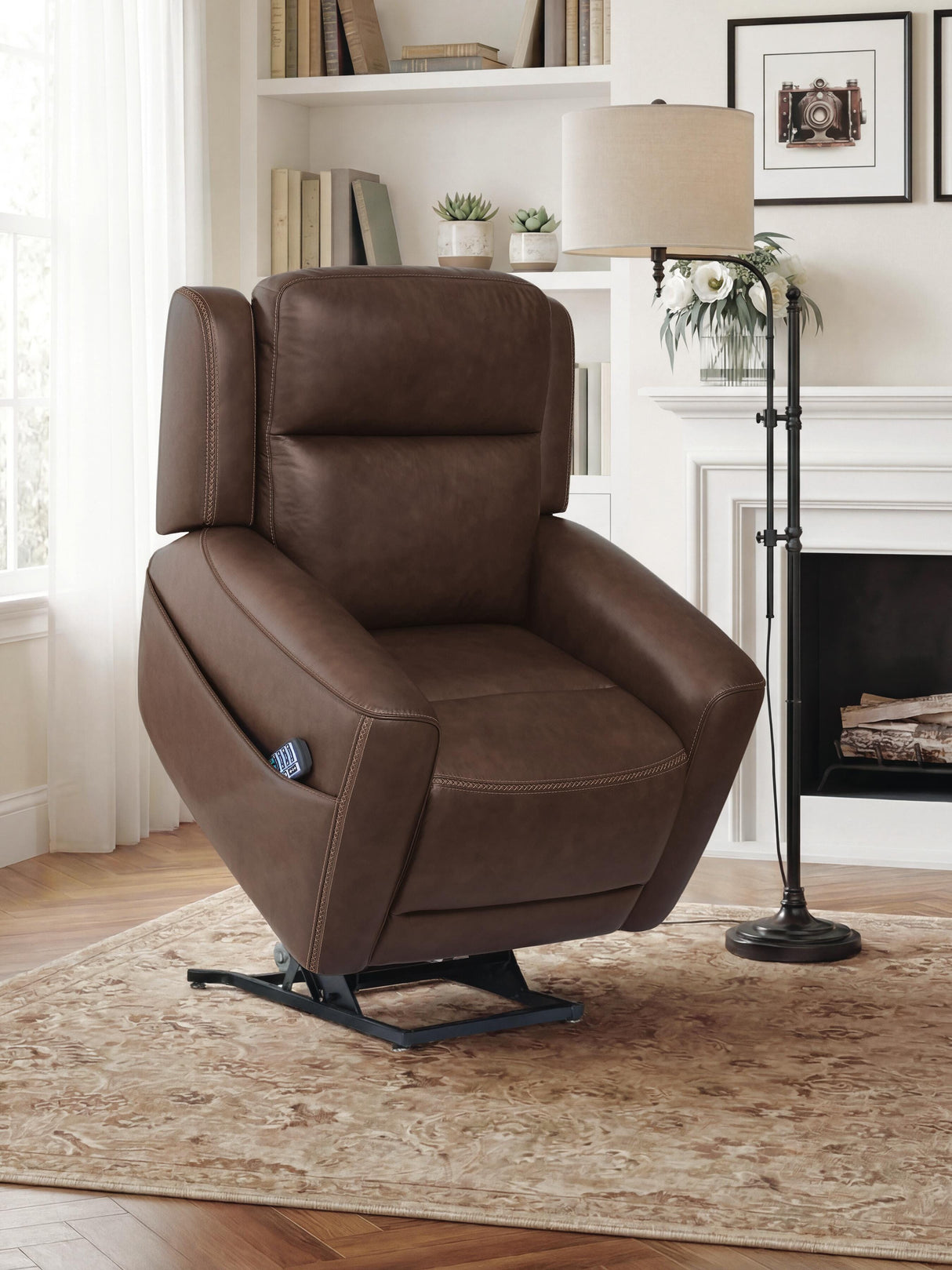 4Z-Serenity Zone Espresso Power Lift Recliner from Ashley - Luna Furniture
