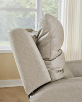 Motion-Max Stonewash Swivel Glider Power Recliner from Ashley - Luna Furniture