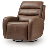 Motion-Max Saddle Swivel Glider Power Recliner from Ashley - Luna Furniture