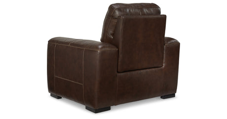Alessandro Walnut Power Recliner from Ashley - Luna Furniture