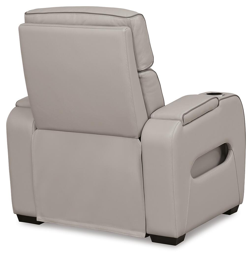 Boyington Gray Power Reclining Sofa and Recliner from Ashley - Luna Furniture