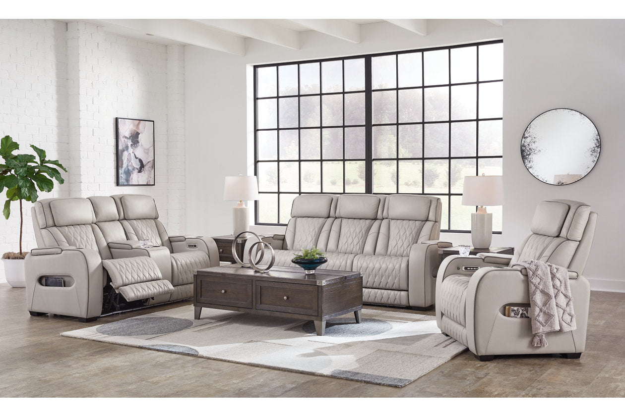 Boyington Power Reclining Sofa, Loveseat and Recliner from Ashley - Luna Furniture