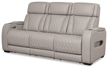 Boyington Gray Power Reclining Sofa and Recliner from Ashley - Luna Furniture