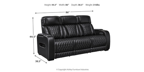 Boyington Sofa, Loveseat and Recliner in Black from Ashley - Luna Furniture