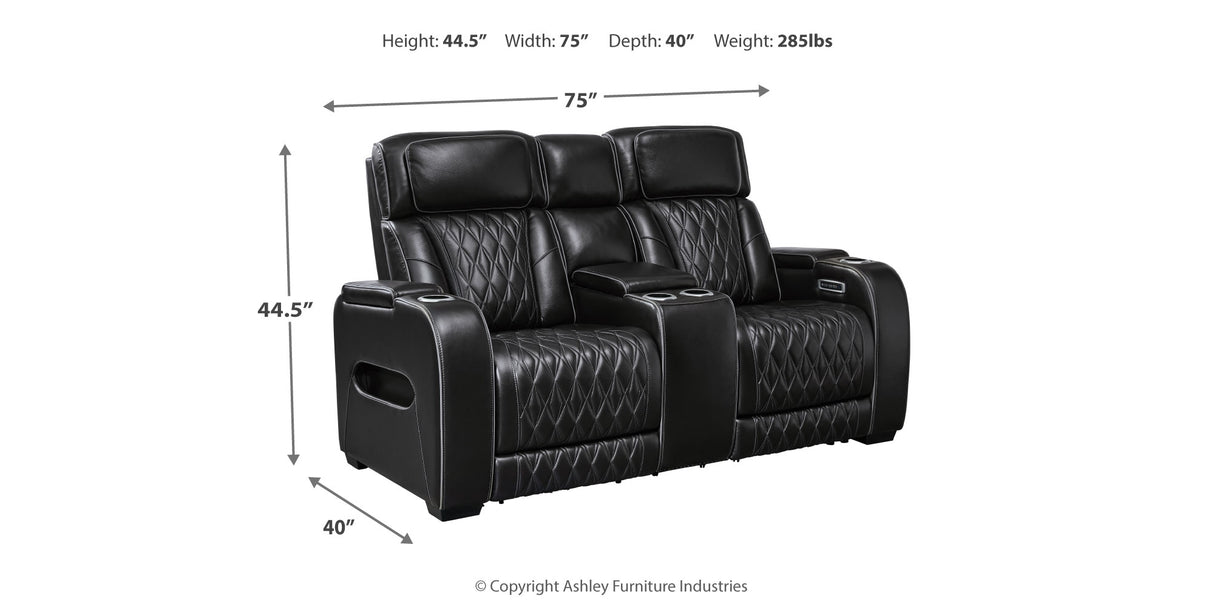 Boyington Sofa, Loveseat and Recliner in Black from Ashley - Luna Furniture