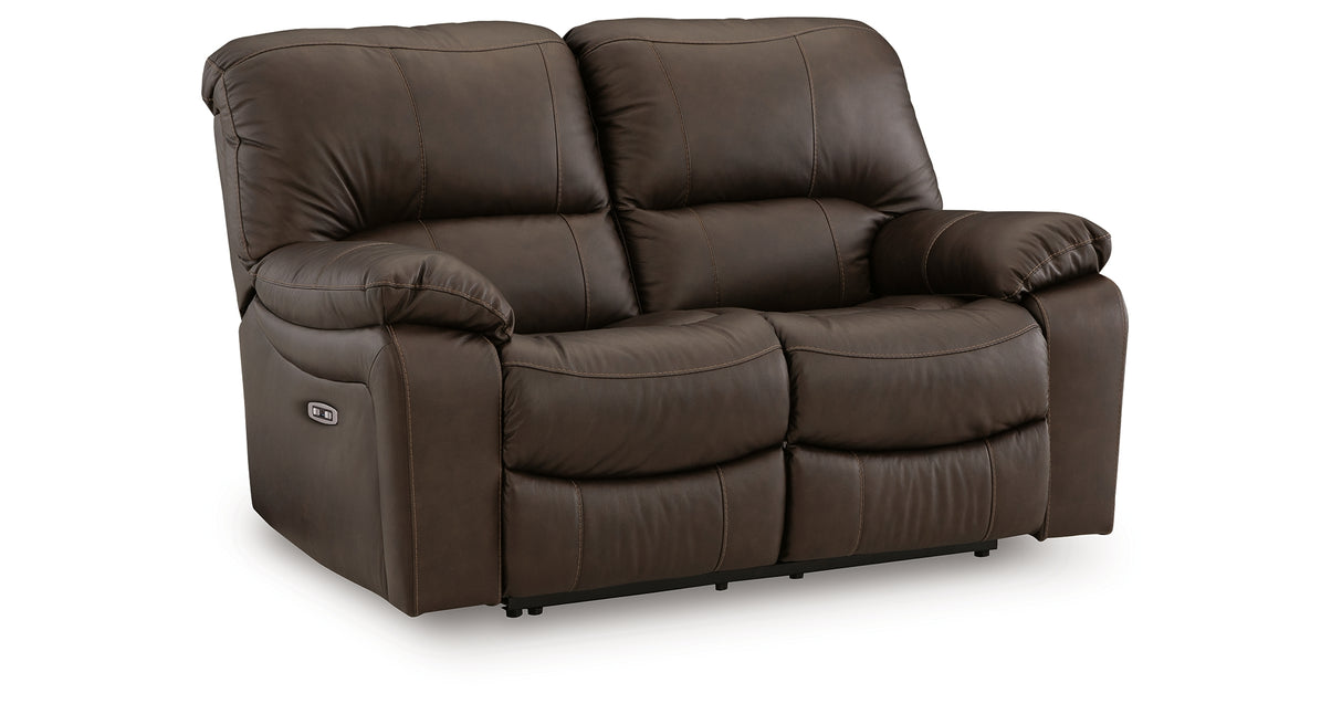 Leesworth Dark Brown Power Reclining Living Room Set from Ashley - Luna Furniture