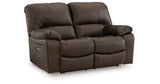 Leesworth Dark Brown Power Reclining Living Room Set from Ashley - Luna Furniture
