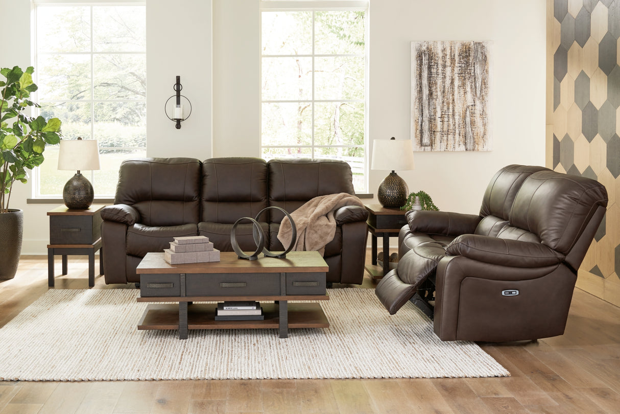 Leesworth Dark Brown Power Reclining Living Room Set from Ashley - Luna Furniture