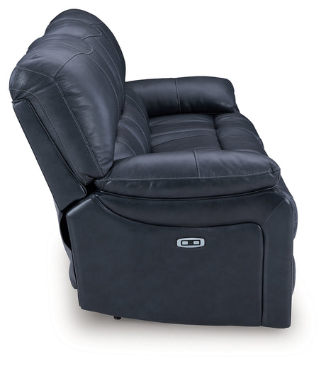 Leesworth Ocean Power Reclining Set from Ashley Furniture - Luna Furniture