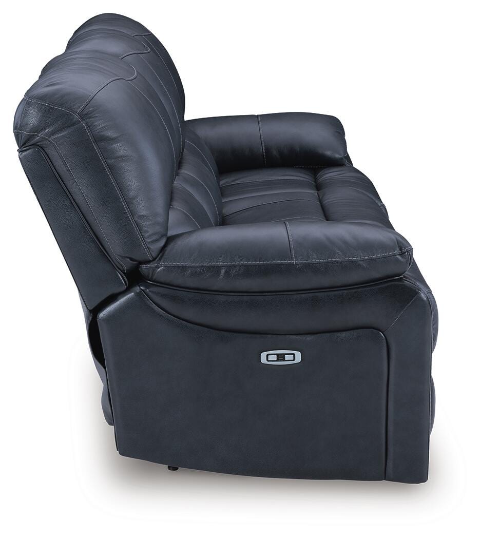 Leesworth Ocean Power Reclining Sofa - Luna Furniture