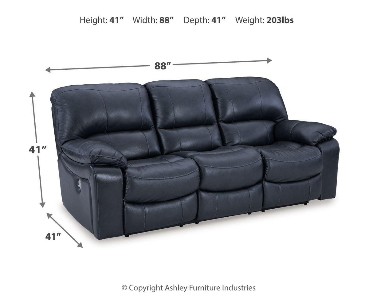 Leesworth Ocean Power Reclining Sofa from Ashley Furniture - Luna Furniture