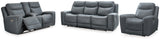 Mindanao Steel Sofa, Loveseat and Recliner from Ashley Furniture - Luna Furniture