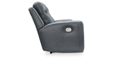 Mindanao Steel Power Reclining Loveseat with Console from Ashley Furniture - Luna Furniture