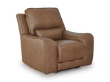 DeepWakes Caramel Power Recliner from Ashley - Luna Furniture