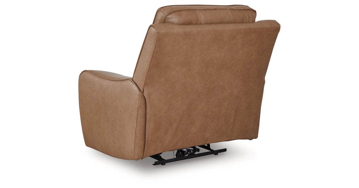 DeepWakes Caramel Power Recliner from Ashley Furniture - Luna Furniture