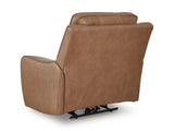 DeepWakes Caramel Power Recliner from Ashley - Luna Furniture