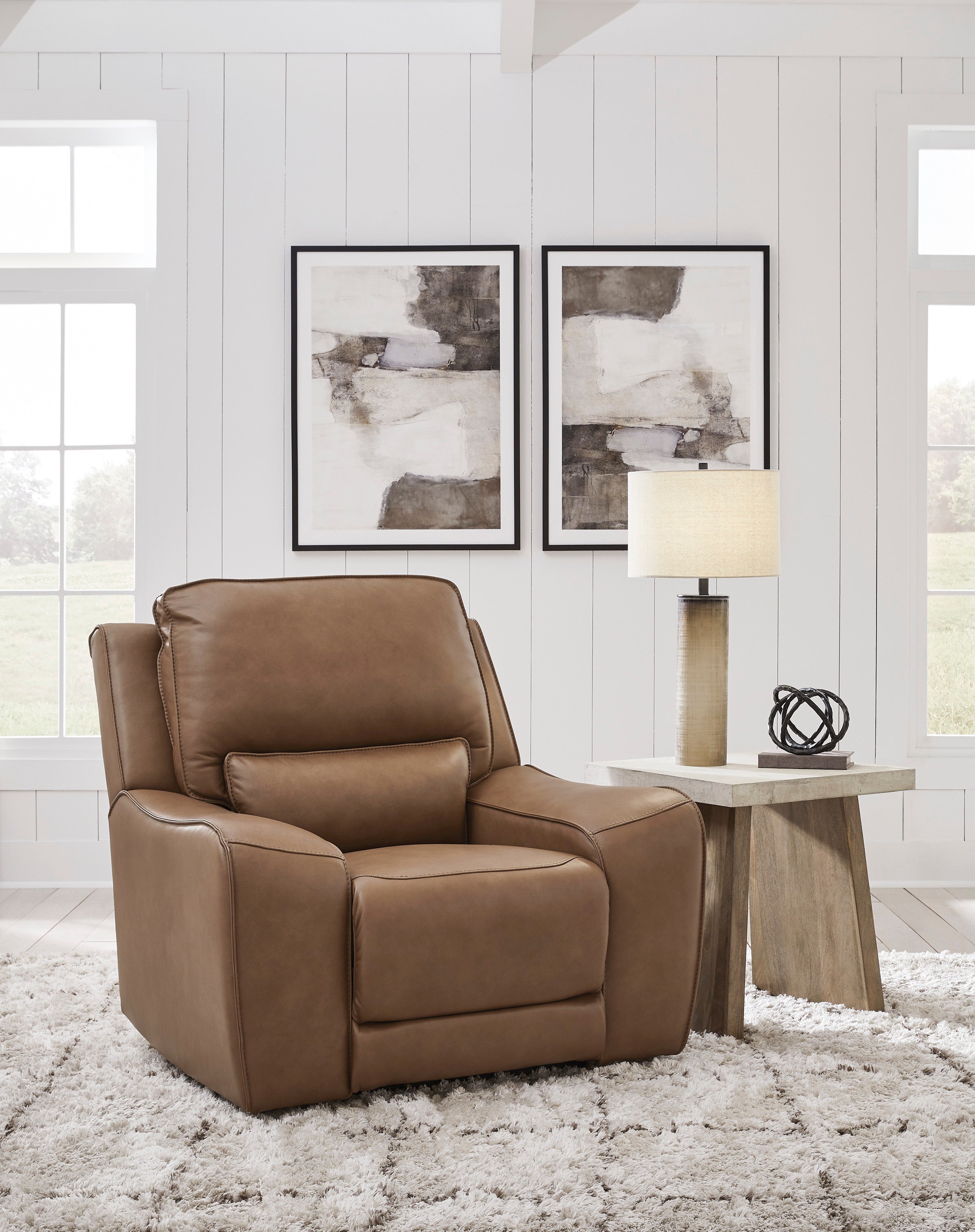Ashley DeepWakes Silverbrooke Caramel Power Recliner – Luna Furniture