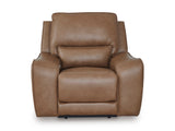 DeepWakes Caramel Power Recliner from Ashley - Luna Furniture