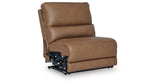 DeepWakes Caramel Power Armless Recliner from Ashley - Luna Furniture