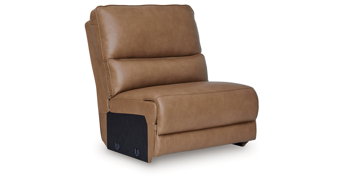 DeepWakes Caramel Armless Chair from Ashley - Luna Furniture