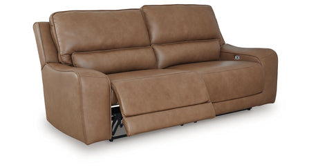 DeepWakes Caramel Power Reclining Sofa from Ashley - Luna Furniture