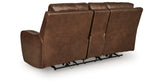 DeepWakes Canyon Power Reclining Loveseat with Console from Ashley - Luna Furniture
