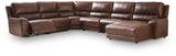 DeepWakes Canyon 6-Piece Reclining Sectional with Chaise from Ashley - Luna Furniture