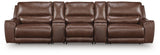 DeepWakes Canyon 5-Piece Reclining Sectional with Storage Consoles from Ashley - Luna Furniture