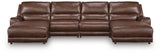 DeepWakes Canyon 4-Piece Reclining Sectional with Double Chaise from Ashley - Luna Furniture