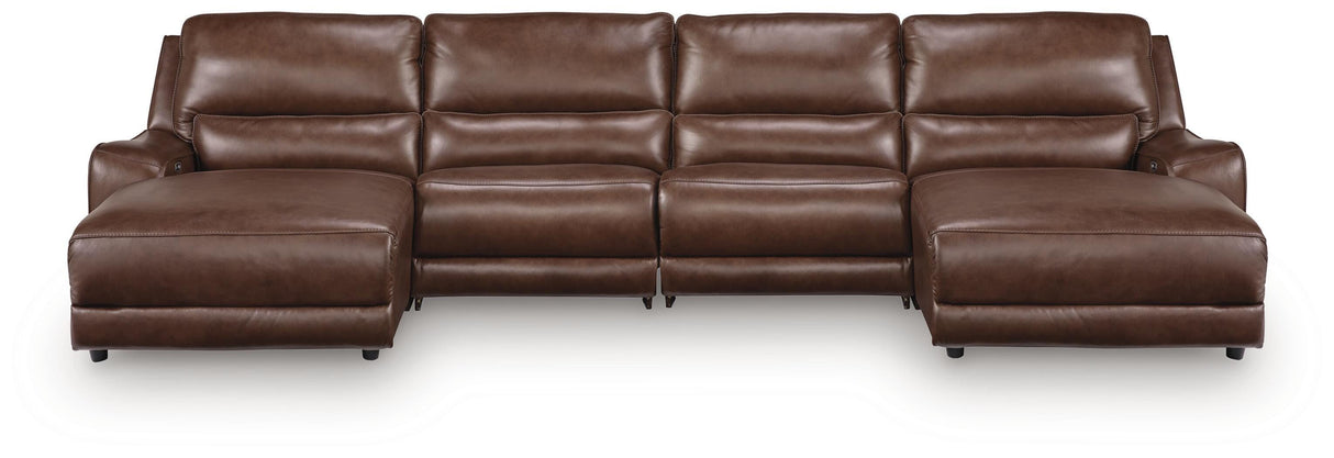 DeepWakes Canyon 4-Piece Power Reclining Sectional with Chaise from Ashley - Luna Furniture