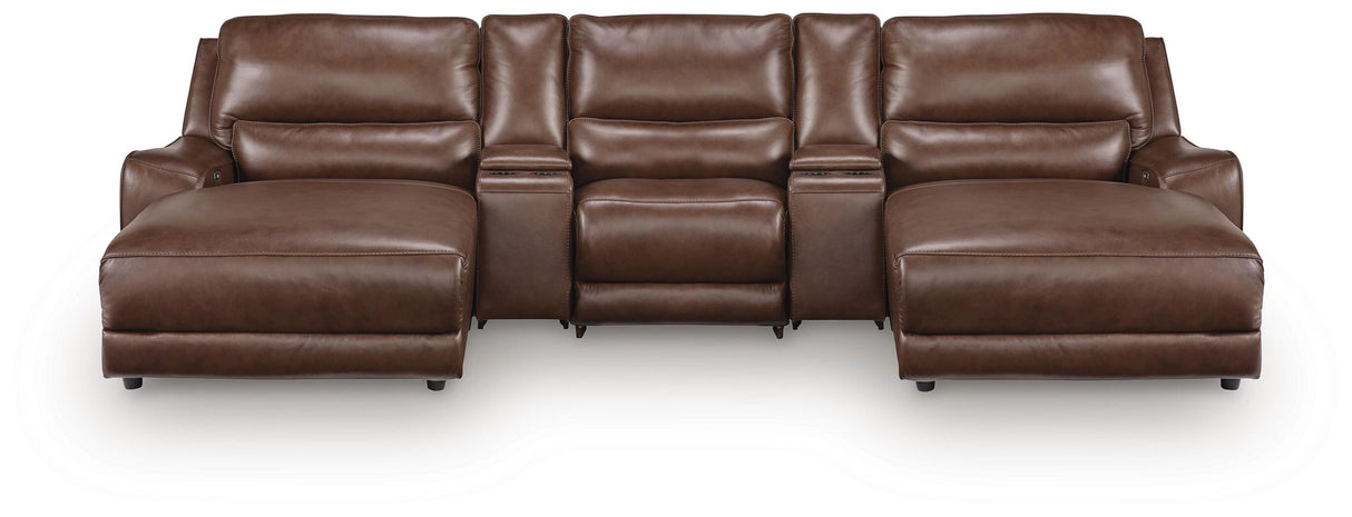 DeepWakes Canyon 5-Piece Power Reclining Sectional with Chaise from Ashley - Luna Furniture