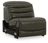 Center Line Dark Gray Power Armless Recliner from Ashley Furniture - Luna Furniture