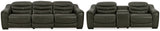 Center Line Sofa and Loveseat in Dark Gray from Ashley - Luna Furniture
