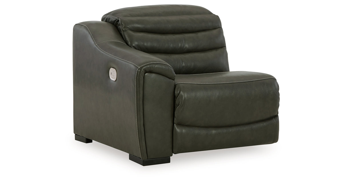 Center Line Dark Gray Left-Arm Facing Power Recliner from Ashley Furniture - Luna Furniture