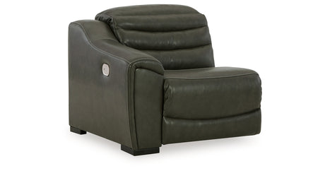 Center Line Dark Gray Left-Arm Facing Power Recliner from Ashley - Luna Furniture