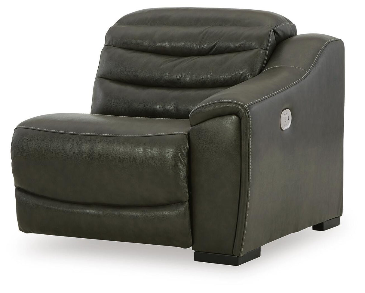 Center Line Dark Gray Right-Arm Facing Power Recliner from Ashley Furniture - Luna Furniture