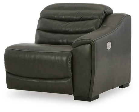 Center Line Dark Gray Right-Arm Facing Power Recliner from Ashley - Luna Furniture