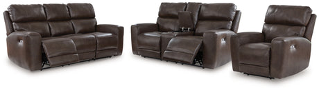 Crossplex Power Reclining Sofa, Loveseat and Recliner from Ashley Furniture - Luna Furniture